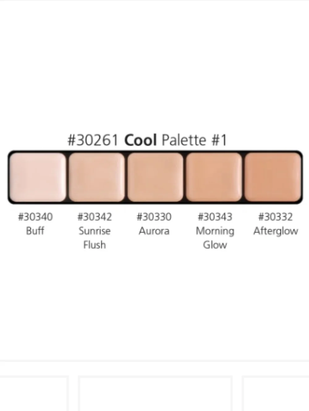Graftobian Glamour Crème Ultra HD Foundation Cool Palette #1